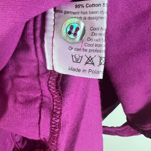 Eskandar Purple Cotton Long Sleeve Button Shirt Tunic Top Eskandar s/z0 - Picture 9 of 9